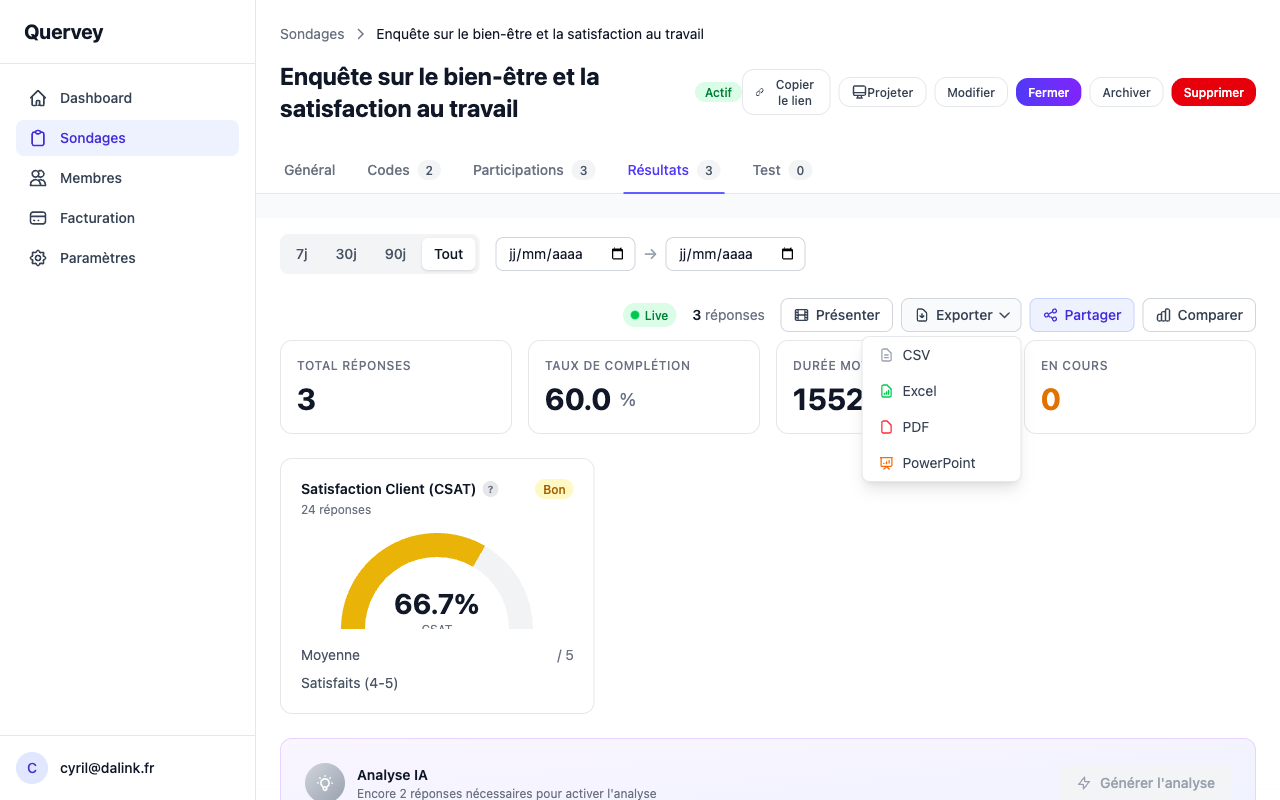Multi-format exports